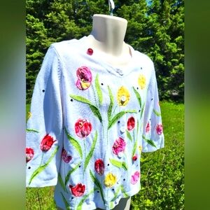 "Everything is Coming Up Floral" Vintage Sweater